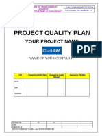 Project Quality Plan As Per ISO