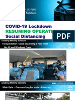 COVID-19 Lockdown; Resuming Ops; Social Distancing- Tata AutoComp
