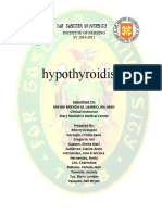 Hypothyroidism: Institute of Nursing SY 2010-2011