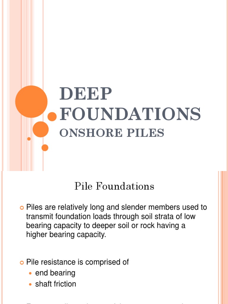 Deep Foundations Pdf Deep Foundation Foundation Engineering