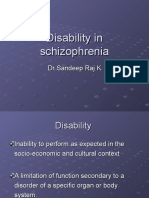 Disability in Schizohrenia