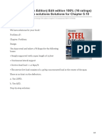 Steel Design 5th Edition Edit Edition 100 16 Ratings For This Chapters Solutions Solutions For Chapte