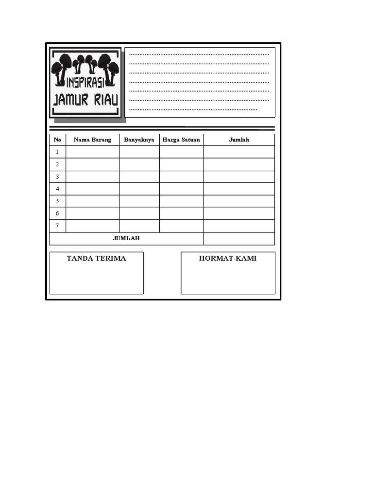 Nota Jamur Tiram PDF