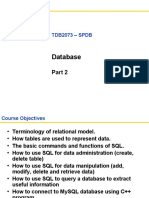 Database: TDB2073 - SPDB