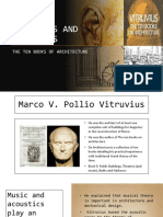 Vitruvius and Acoustics: The Ten Books of Architecture