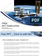 International Space Station in Orbit Around The Earth PowerPoint Templates Standard 1