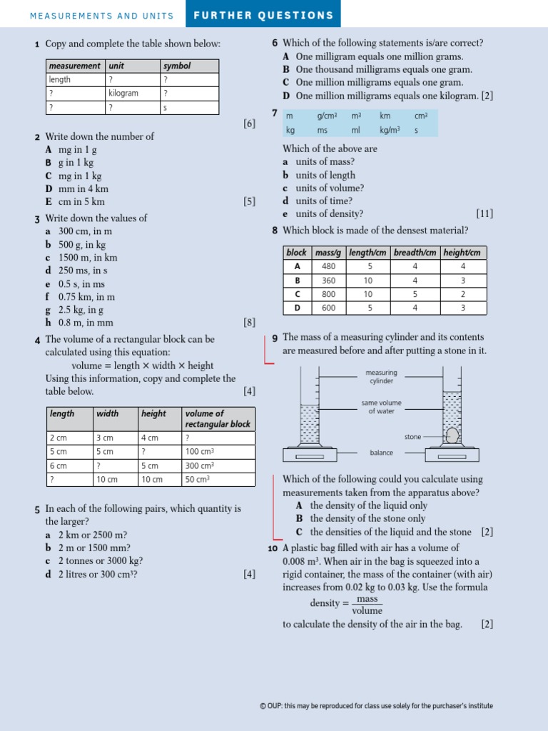 Length ? ? ? Kilogram ? ? ? S M G/CM M KM CM KG Ms ML KG/M S | PDF ...