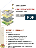 Perkuliahan 2 Analisis Data Spasial Dan Ragamnya