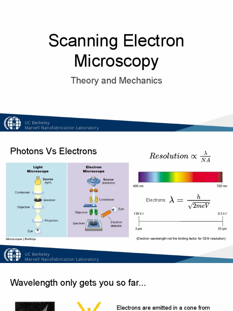 8.80 (Semclass) SEM Theory and Mechanics | PDF | Scanning Electron ...