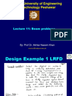 N.W.F.P. University of Engineering and Technology Peshawar: Lecture 11: Beam Problems