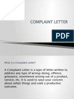 Letter For Complaint-1