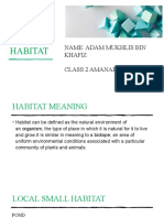 Adaptin GTO Habitat: Name: Adam Mukhlis Bin Khafiz Class:2 Amanah