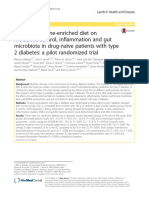 Effects of Sardine-Enriched Diet On Metabolic Control, Inflammation and Gut Microbiota in Drug-Naïve Patients With Type 2 Diabetes A Pilot Randomized Trial
