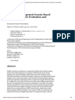 A Predictive Integrated Genetic-Based Model for Supplier Evaluation and Selection _ SpringerLink