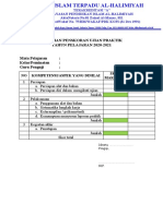 Format Pedoman Penskoran Ujian Praktik 2020-2021