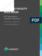 Trading Facility Rule Book: MTF Operated by Euronext Brussels