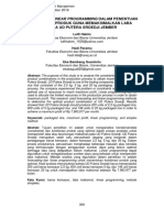 Penerapan Linear Programming Dalam Penentuan Kombinasi Produk Guna Memaksimalkan Laba Pada Ud Putera Sroedji Jember