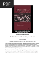 Greek Myths and Mesopotamia