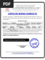 Modelo de Certificado de Residencia JAC