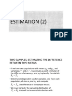 03 - Estimation of Two Means