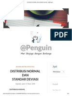 DISTRIBUSI NORMAL DAN STANDAR DEVIASI – @Penguin