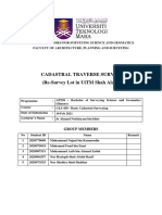 Cadastral Traverse Survey of UiTM Shah Alam LotThe title "TITLE Cadastral Traverse Survey of UiTM Shah Alam Lot