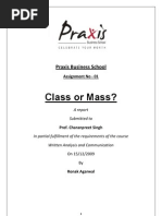 Class or Mass?: Praxis Business School