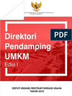 Direktori Pendamping UMKM - Kemenkop RI - 2019