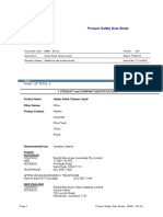 Product Safety Data Sheet: Document Code: Description: Status: Revision Reason: Issue Date