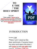 How To Receive The Gift of The Holy Spirit