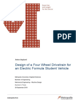 Design of A Four Wheel Drivetrain For An Electric Formula Student Vehicle - Anton Asplund - Bachelors Thesis