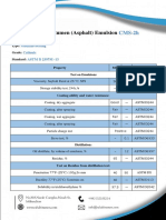 DATA SHEET OF BITUMEN EMULSION CMS-2h