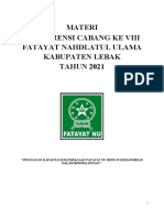 Materi Konfercab Viii PC Fatayat Nu Lebak Edited