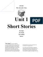 Unit 1 Short Story Package