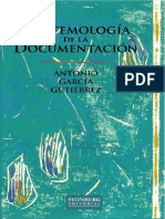 Epistemología de La Documentación Antonio García Gutiérrez