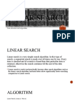 Linear Search: Data Structure and Algorithm
