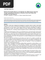 22 - Relative Permeability Effects On The Miscible CO2 WAG Injection Schemes