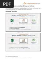 Row-Denormaliser & Row-Normaliser: Scenario of Workflow