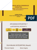 Tiga Wajah Integritas