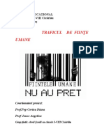 Proiect Educationaltraficul de Fiinte Umane