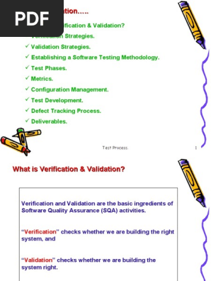 Testing process