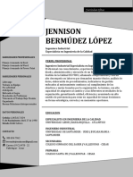 CV - Jenninson Bermudez. 