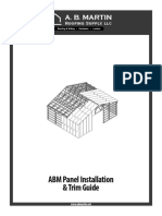 ABM Panel Installation & Trim Guide: A B Martin A B Martin