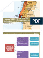 Contrastes na distribuição populacional em Portugal