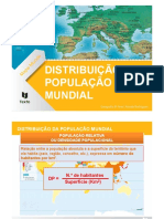 Distribuição da população mundial