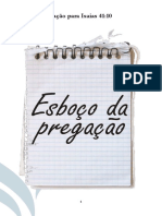 Esboço de Pregação para Isaias 41 10 (Pastor Cidinei Da Rosa)