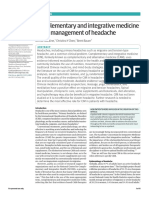 2017 - Millstine et al - Complementary and integrative medicine in the management of headache