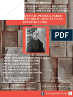 Sociología de Hidalgo Los Invita A Participar en El Conversatorio