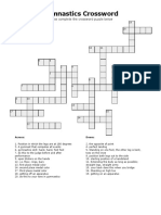 Gymnastics Crossword