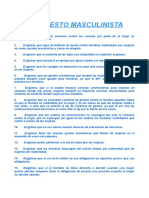 Manifiesto Masculinista